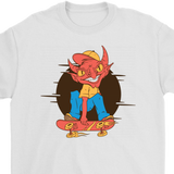 Funny Skater T-shirt, Gift for Skateboarder, Devil on a Skateboard T-shirt, Funny Skateboard gift