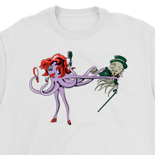 Octopus Couple T-shirt, Funny Octopus Gift, Funny Octopus Shirt, Octopus T-shirt