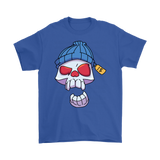 Funny Skull T-shirt, Punk Skull Shirt, Gift for Punk Rocker, Skull in Cap T-shirt