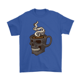 Skull Coffee Cup T-shirt, Gift for Coffee Lover, Coffee Shirt, Coffee Skull T-shirt