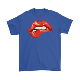 Biting Lip T-shirt, Gift for Rocky Horror Fan, Bitten Lip Shirt