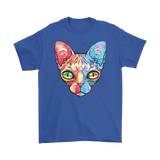 Rainbow Cat T-shirt, Egyptian Cat Shirt, Hairless Cat T-shirt, Gift for Cat Lover, Hairless Cat Owner Gift