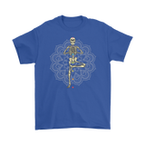 Yoga T-shirt, Chakras T-shirt, Meditation and Yoga Shirt, Yoga Pose Skeleton T-shirt