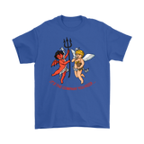 Cherubs T-shirt, Devil/Angel T-shirt, Funny Cherub Gift, Smoking Cherubs T-shirt, Funny Cherub Angel T-shirt