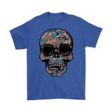 Paisley Skull T-shirt, Flowering Skull Shirt