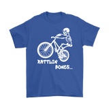 Gift for Mountain Biker, Funny Shirt for Bike Rider, Bike Riding Skeleton T-shirt, Funny Skeleton Shirt