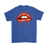 Dripping Lips T-Shirt, Gift for Rocky Horror Fan, Bite my Lip Shirt,