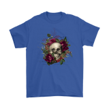 Floral Skull T-shirt, Skull Gift, Skull Shirt, Skull T-shirt, Floral Skull Gift