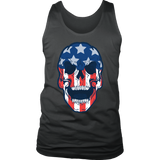 Skull Flag T-shirt, Skull Flag Gift, American Flag Skull, American Flag Gift, Skull T-shirt