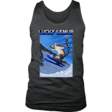 Skiing T-shirt, Funny Skiing T-shirt, Shirt for Skier, Lucky Lemur T-shirt, Gift for Skier