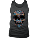 Paisley Skull T-shirt, Flowering Skull Shirt