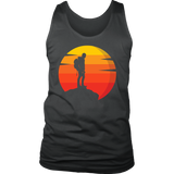 Hiker T-shirt, Gift for Hiker, Hiking Shirt, T-shirt for Hiker, Hiker at Sunset T-shirt