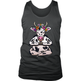 Cow Yoga T-shirt, Gift of Cow Yoga, Meditation Gift, Meditating Cow Shirt