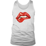 Biting Lip T-shirt, Gift for Rocky Horror Fan, Bitten Lip Shirt