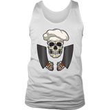 Gift for Chef, Chef with Cleavers T-shirt, Skull Shirt for Chef, Chef Skull Shirt