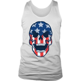 Skull Flag T-shirt, Skull Flag Gift, American Flag Skull, American Flag Gift, Skull T-shirt