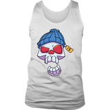 Funny Skull T-shirt, Punk Skull Shirt, Gift for Punk Rocker, Skull in Cap T-shirt