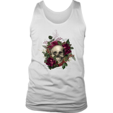 Floral Skull T-shirt, Skull Gift, Skull Shirt, Skull T-shirt, Floral Skull Gift