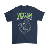 Gift for Vegan, Vegan T-shirt, Vegan Muscle Power Shirt, T-shirt for Vegan