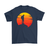 Hiker T-shirt, Gift for Hiker, Hiking Shirt, T-shirt for Hiker, Hiker at Sunset T-shirt