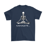 Funny Meditation T-shirt, Gift for Meditation, Namaste T-shirt, Meditation Skeleton Shirt, Funny Skeleton Shirt