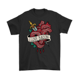 I Love Bacon T-shirt, Tattoo Style T-shirt, Gift for Bacon Lover, Bacon Tattoo T-shirt