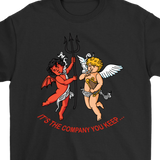 Cherubs T-shirt, Devil/Angel T-shirt, Funny Cherub Gift, Smoking Cherubs T-shirt, Funny Cherub Angel T-shirt