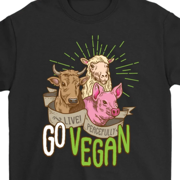 Go Vegan T-shirt, Gift for Vegan, Vegan Shirt