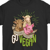 Go Vegan T-shirt, Gift for Vegan, Vegan Shirt