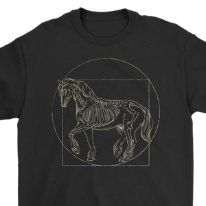 Vitruvian Horse T-shirt, Da Vinci Horse Shirt