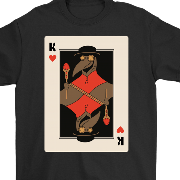 Plague Dr. T-shirt, Plague Dr. Playing Card T-shirt, Funny Plague Dr. Shirt, Funny Gift, Playing Card Shirt