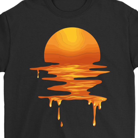 Melting Sun T-shirt, Sun Shirt, Melting Sun Gift, Summer T-shirt, Gift for Summer