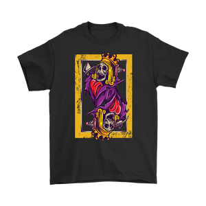 Skeleton King Playing Card T-shirt, Suicide King Shirt