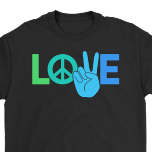 Peace and Love T-shirt, Gift for Hippie, Love Shirt, Gift of Love, Psychedelic Shirt