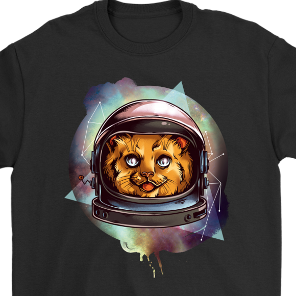 Astronaut Cat T-shirt, Cat in Space Gift, Cat Shirt, Kitty in Space Shirt, Astronaut Kitten Shirt