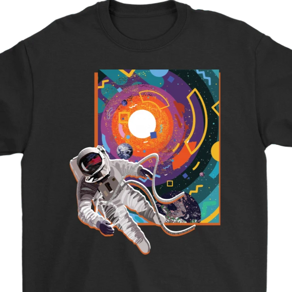 Astronaut in Space T-shirt, gift for Astronaut, Sapce scene Shirt, Space Walk T-shirt