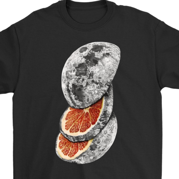 Grapefruit Moon T-shirt, Moon Gift, Grapefruit Moon Shirt, Slice the Moon Gift