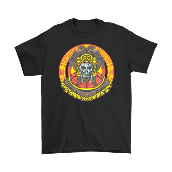 Aztec T-shirt, Aztec Skull T-shirt, Gift Shirt,