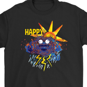 Happy and Sad T-shirt, Yin and Yang Gift, Happy and Sad Shirt, Sun and Storm T-shirt