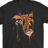 Crying Face T-shirt, Gift of Crying Face, Dripping Face Shirt, Crying Face Shirt