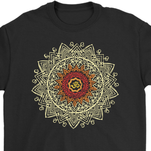 Om Mandala T-shirt, Gift for Meditation, Om Mandala Yoga Shirt, Mandala T-shirt