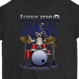 Funny T-shirt for Drummer, Lucky Lemur Shirt, Lemur Drummer