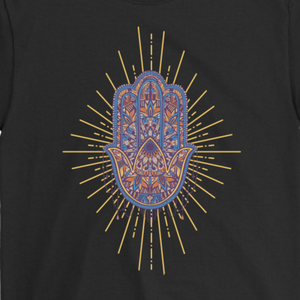 Hamsa Hand T-shirt, Hand Mandala Shirt, Gift of Hand of Fatima, Hand of Fatima Shirt, Hamsa Shirt