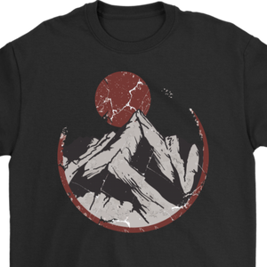 Moonrise Mountain T-shirt, Mountain Gift, Moonrise over Mountain Shirt