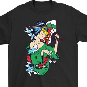 420 T-shirt, Geisha Smoking Weed Shirt, Weed Smoking Geisha T-shirt, 420 Gift, 420 Gift T-shirt