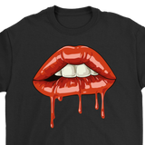 Dripping Lips T-Shirt, Gift for Rocky Horror Fan, Bite my Lip Shirt,