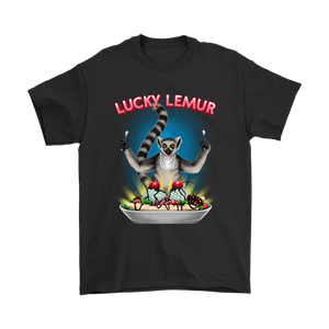 Lucky Lemur T-shirt, Funny Lemur Shirt, Funny Ice Cream T-shirt,