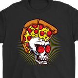 Funny Punk Rock T-shirt, Gift for Punk Rocker, Punk Rock Pizza Skull, Punk Gift T-shirt, Skull T-shirt