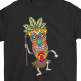 Tiki T-shirt, Gift of Tiki Mask, Tiki Mask Shirt, Dancing Tiki T-shirt