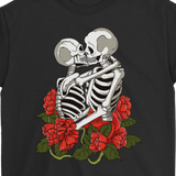 Skeletons Shirt, Kissing Skeletons T-shirt, Gift for Lovers,